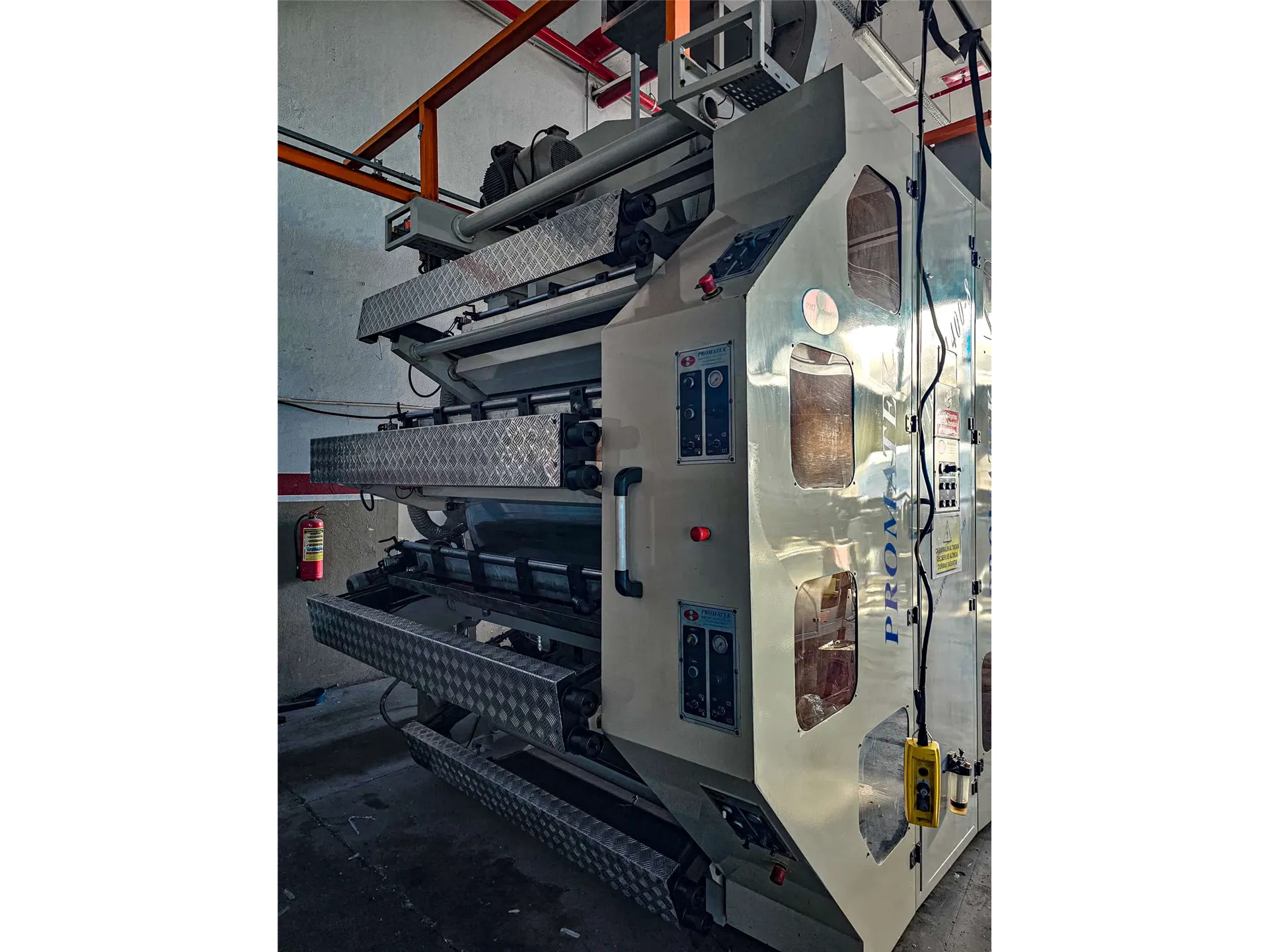 Promatek 8 Renk Tamburlu Flekso Baskı Makinesi – 1400 mm, 300 m/dk
