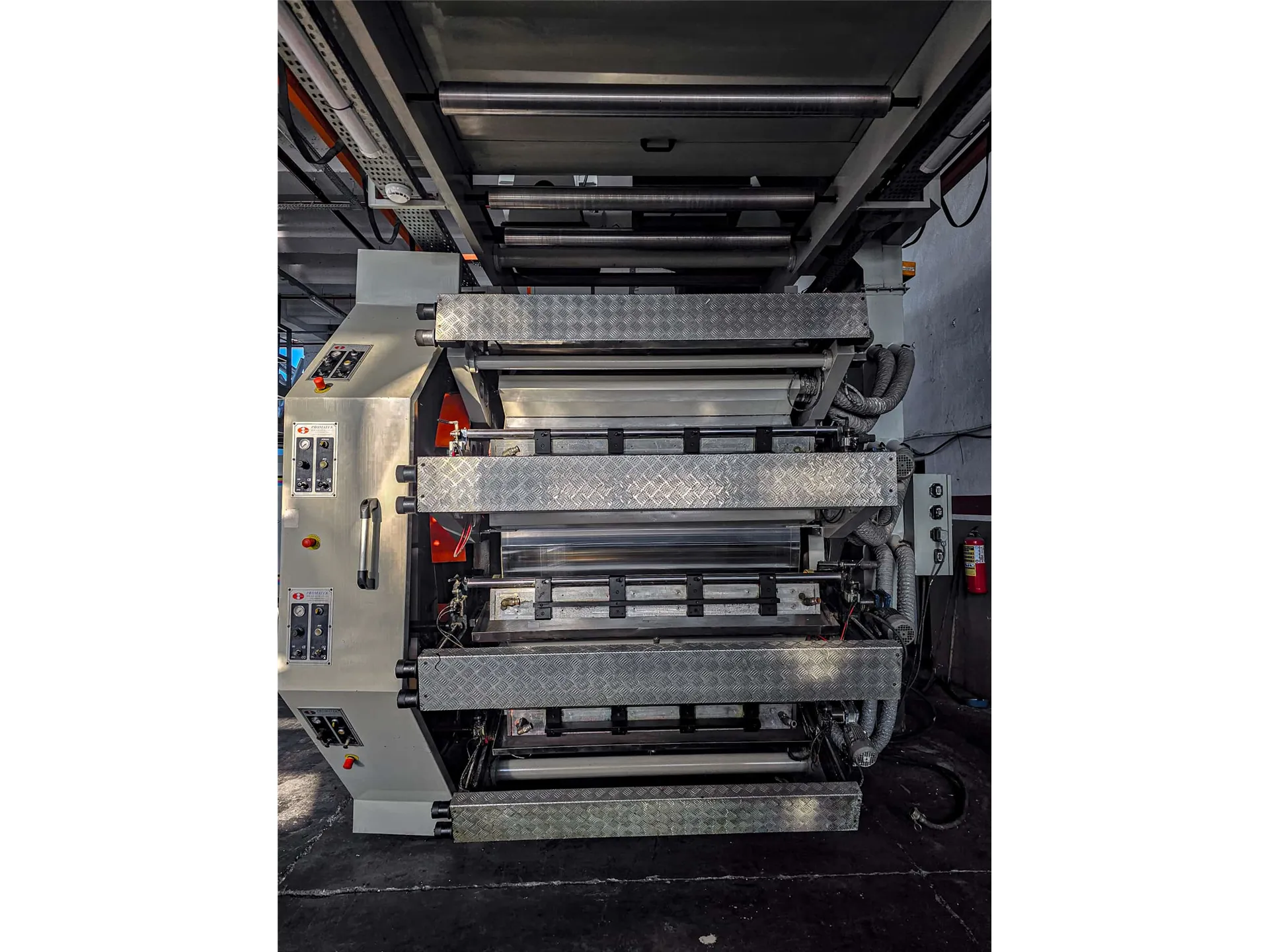 Promatek 8 Renk Tamburlu Flekso Baskı Makinesi – 1400 mm, 300 m/dk
