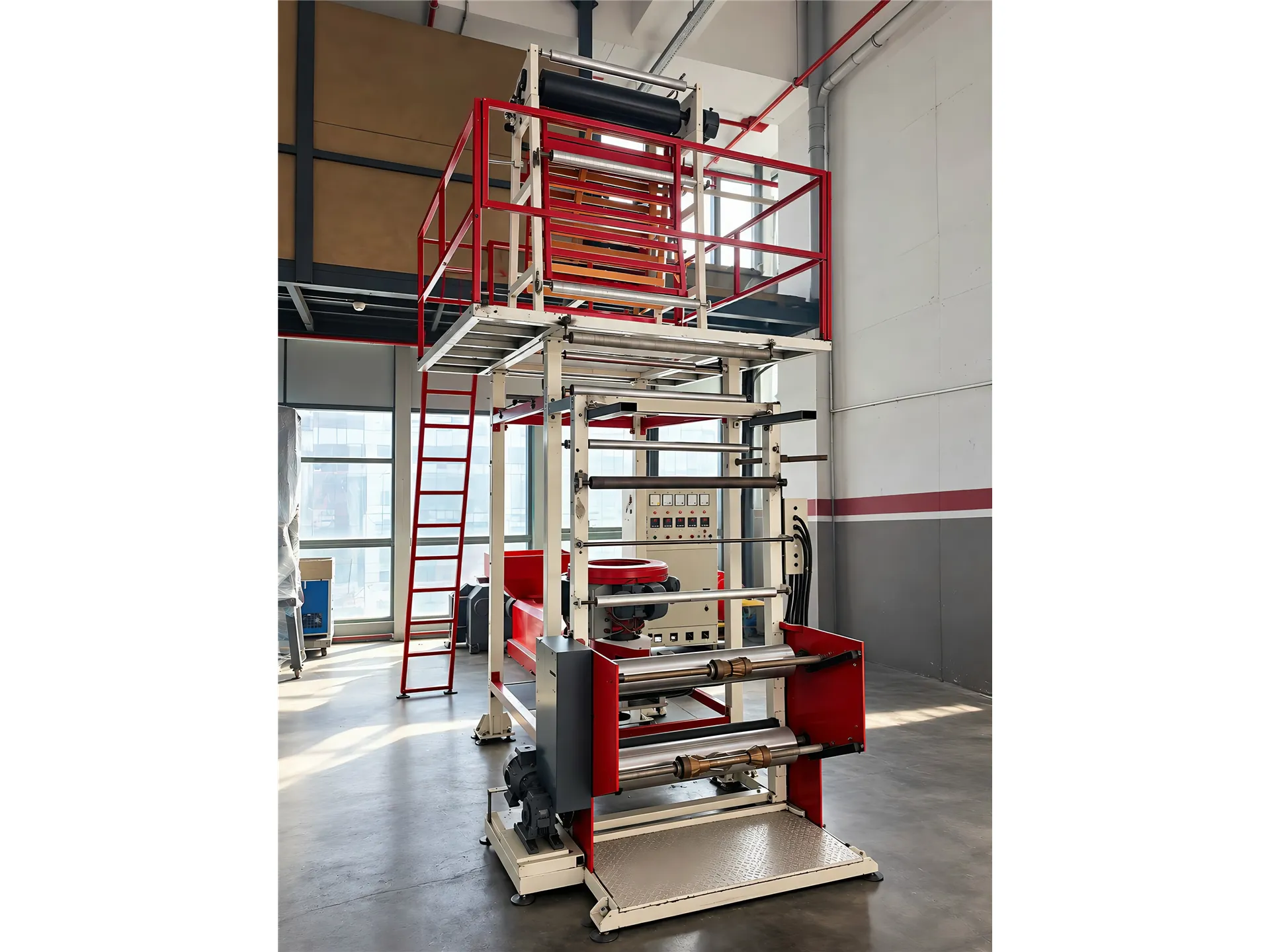 Akabe 90 CM Merdaneli Mono Extruder Poşet Üretim Makinesi